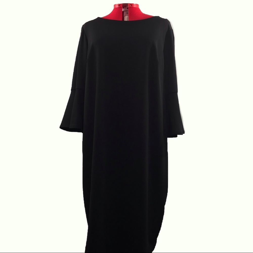 Size 20W Calvin Klein Bell Sleeved Midi Sheath